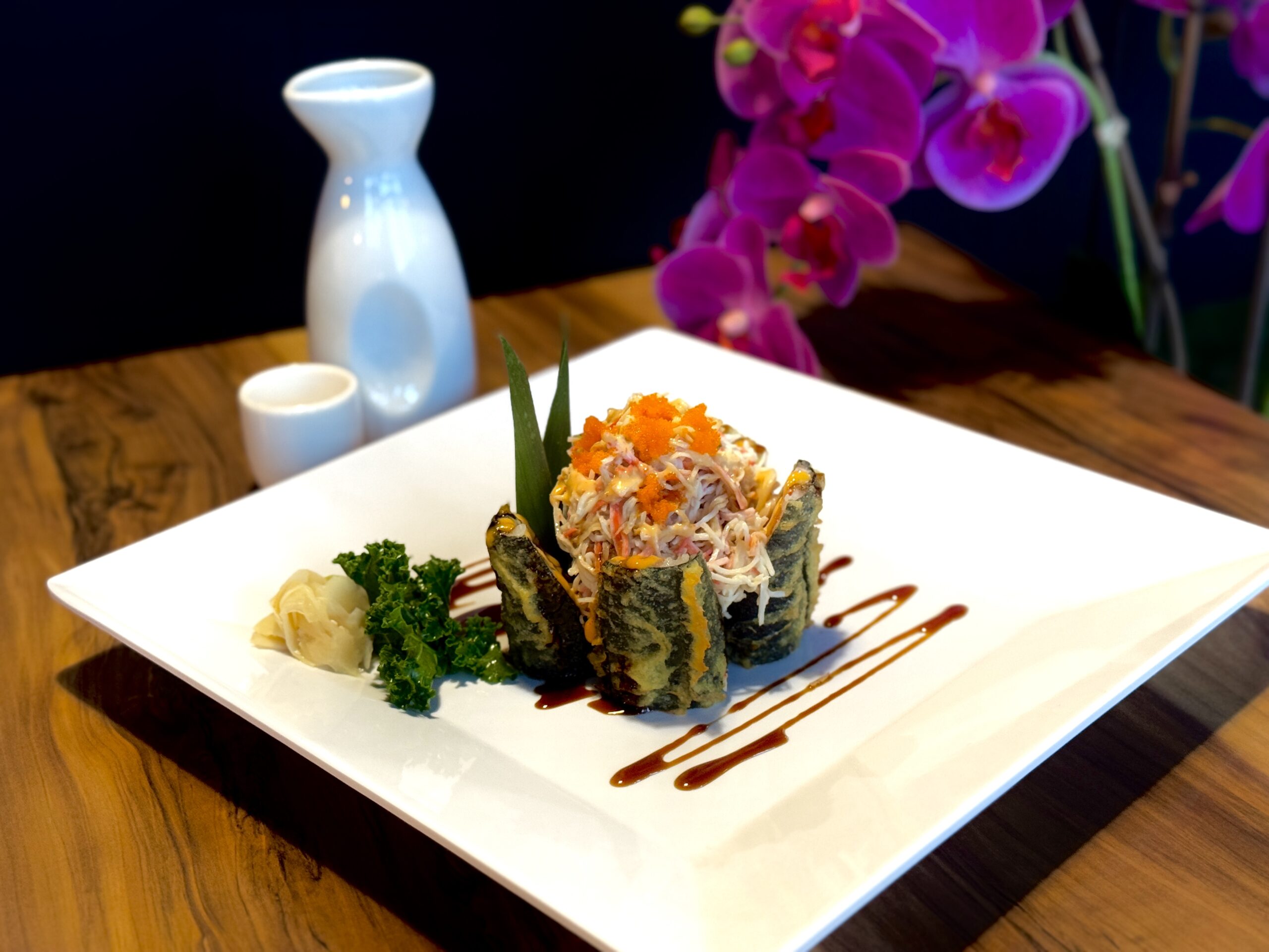 Fresh sushi being prepared at NORI Restaurant