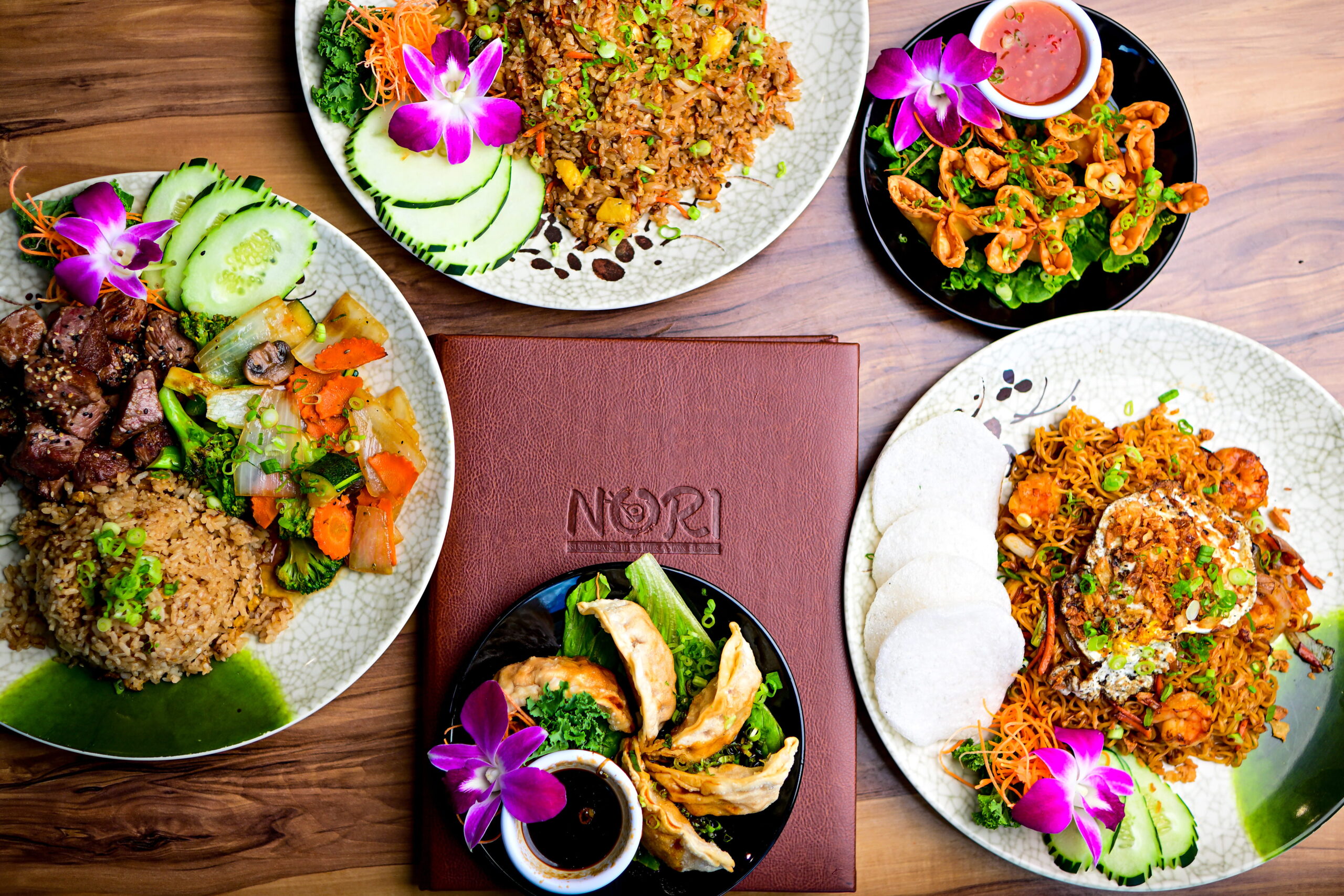 Asian fusion dishes at NORI