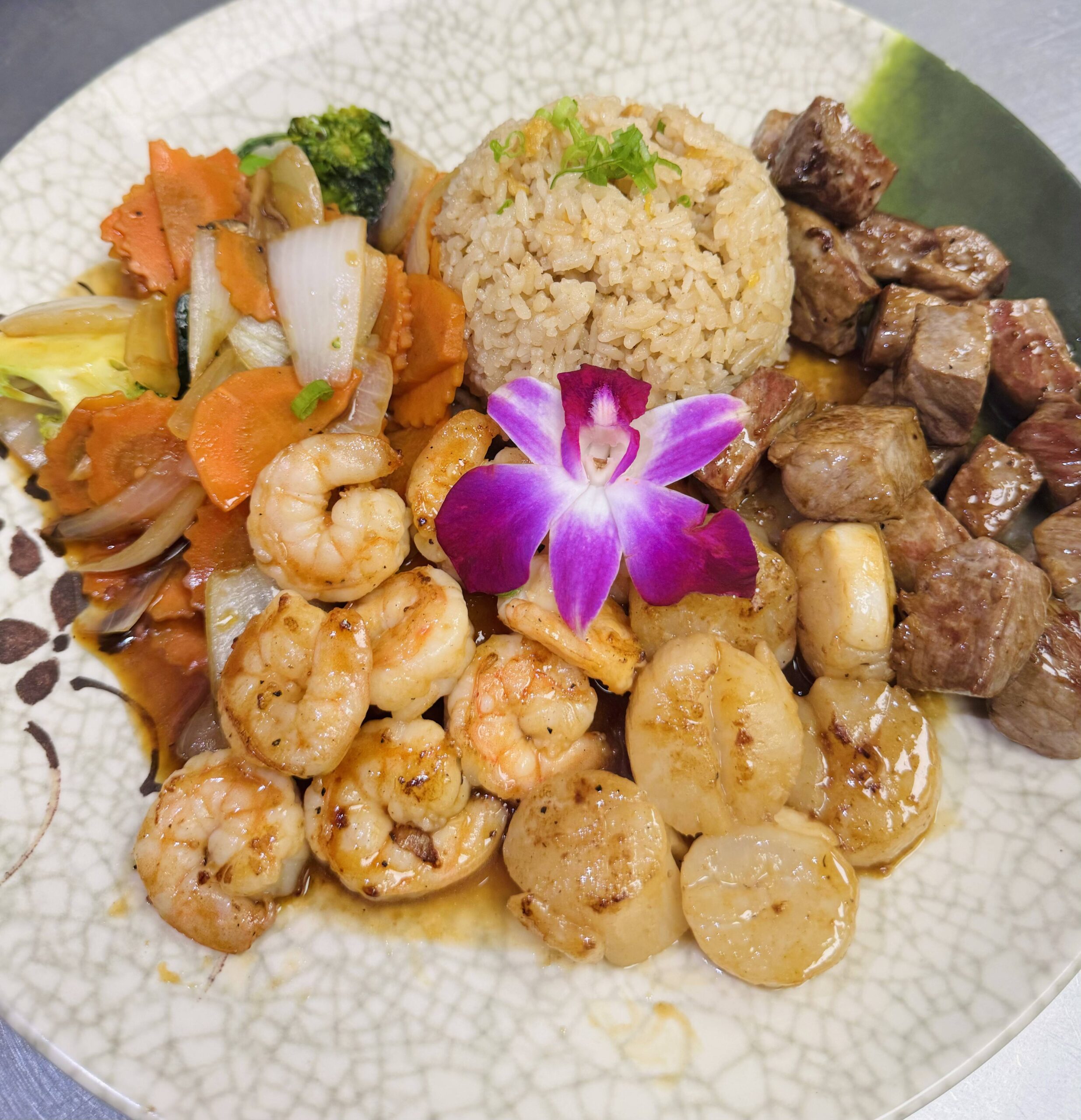 Hibachi grilled shrimp at NORI